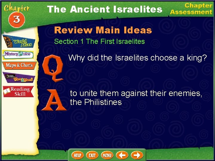 The Ancient Israelites Review Main Ideas Section 1 The First Israelites Why did the