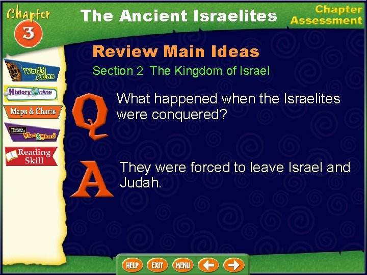 The Ancient Israelites Review Main Ideas Section 2 The Kingdom of Israel What happened