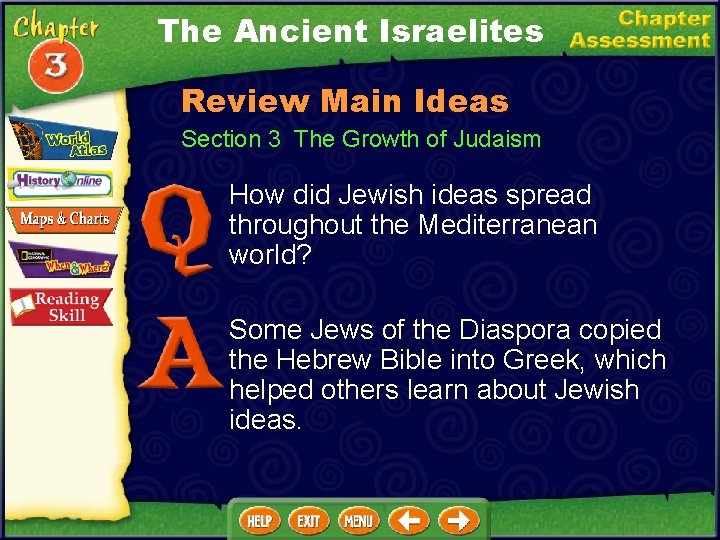 The Ancient Israelites Review Main Ideas Section 3 The Growth of Judaism How did