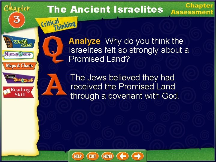 The Ancient Israelites Analyze Why do you think the Israelites felt so strongly about