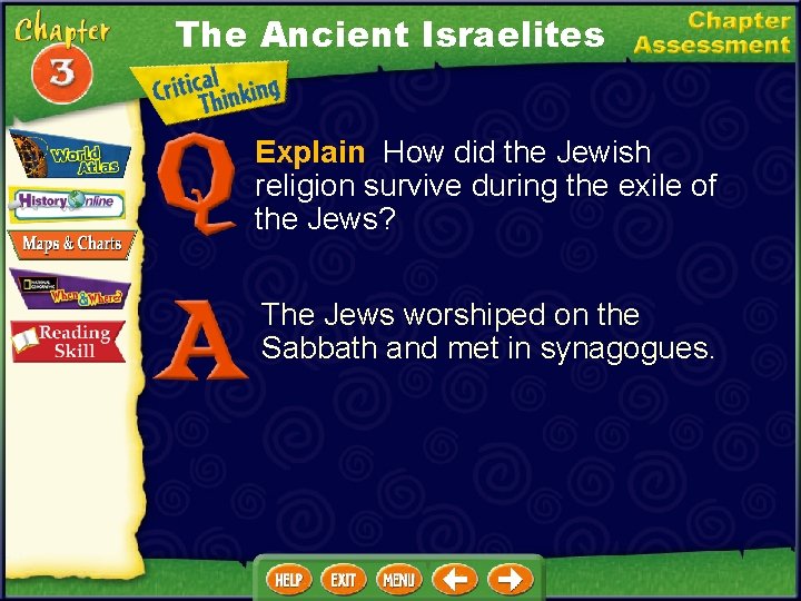 The Ancient Israelites Explain How did the Jewish religion survive during the exile of