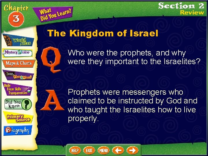 The Kingdom of Israel Who were the prophets, and why were they important to