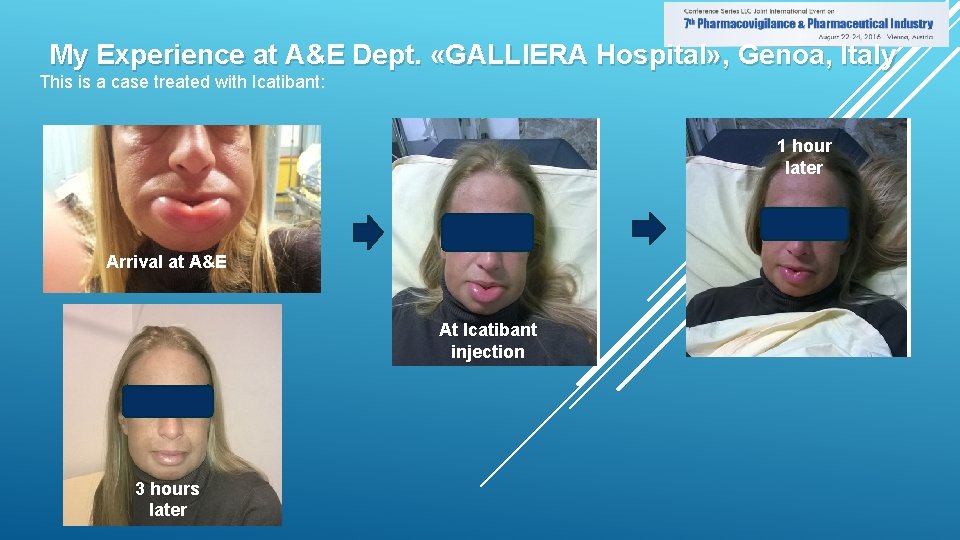My Experience at A&E Dept. «GALLIERA Hospital» , Genoa, Italy This is a case