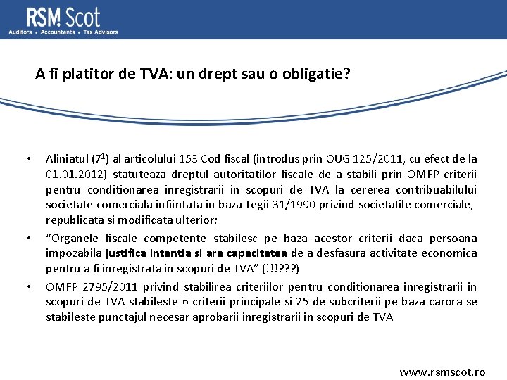 Masuri Antiavoidance Si Antifrauda In Domeniul Tva Efecte