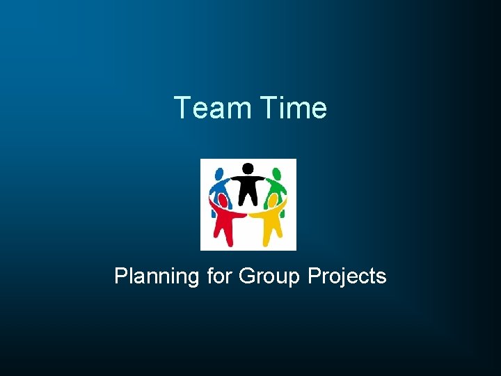 Team Time Planning for Group Projects 