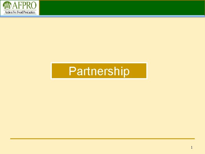 Partnership 1 