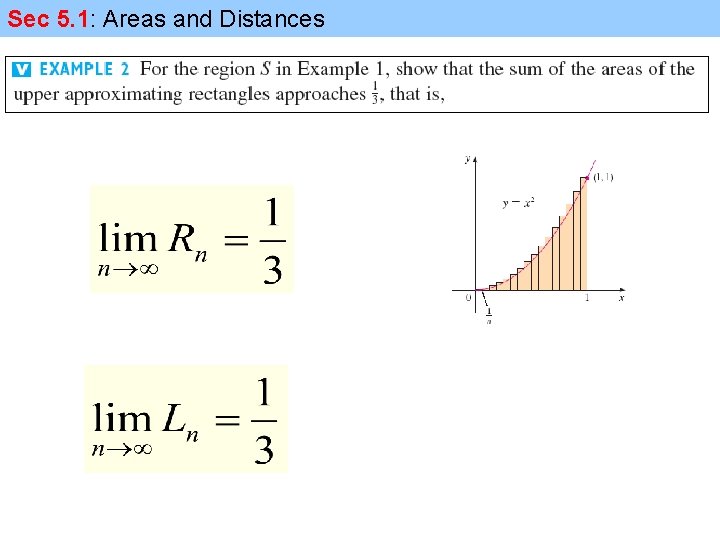 Sec 5. 1: Areas and Distances 