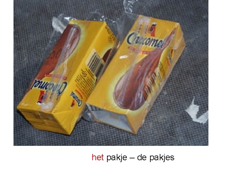 het pakje – de pakjes 