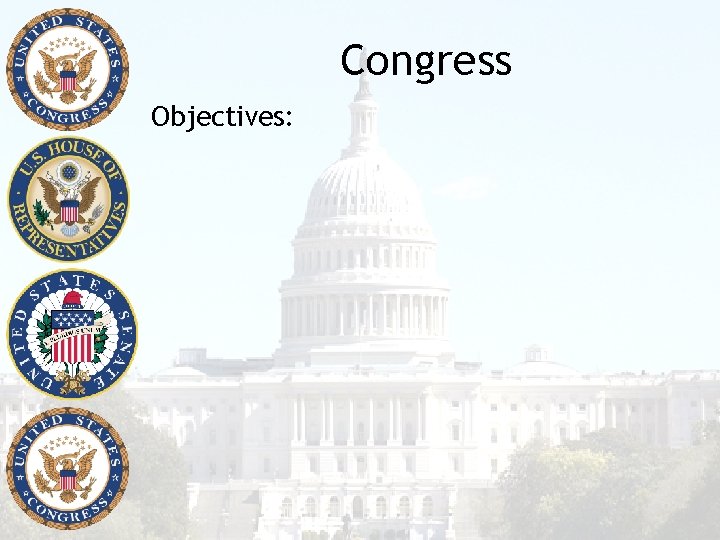 Congress Objectives: 