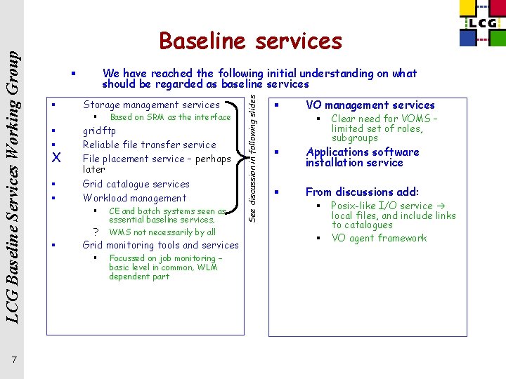 Baseline Services Group Status Madison OSG Technology Roadmap