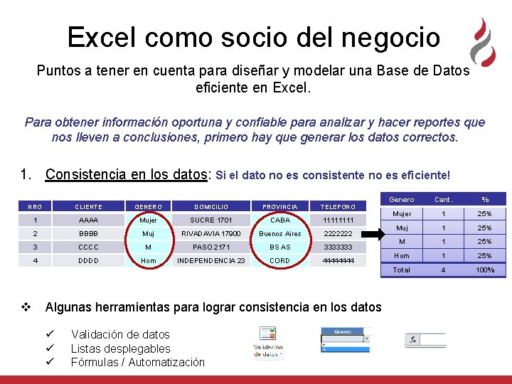 Excel como socio del negocio Puntos a tener en cuenta para diseñar y modelar