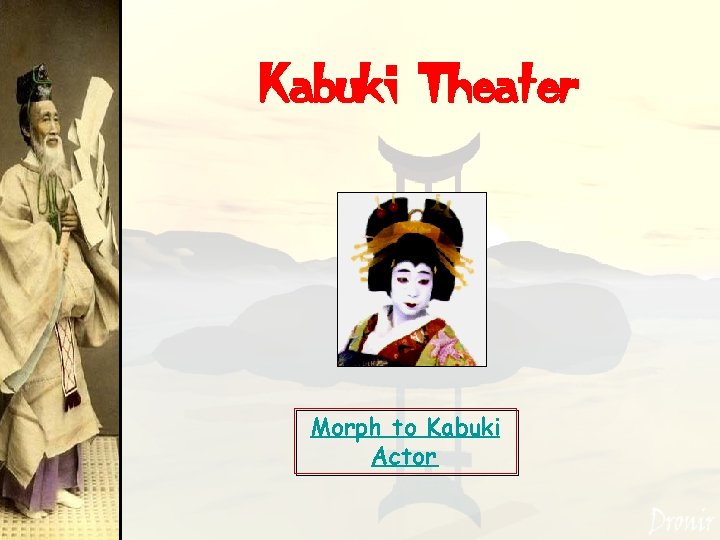 Kabuki Theater Morph to Kabuki Actor 