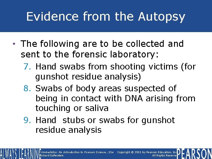 Criminalistics An Introduction to Forensic Science ELEVENTH EDITION