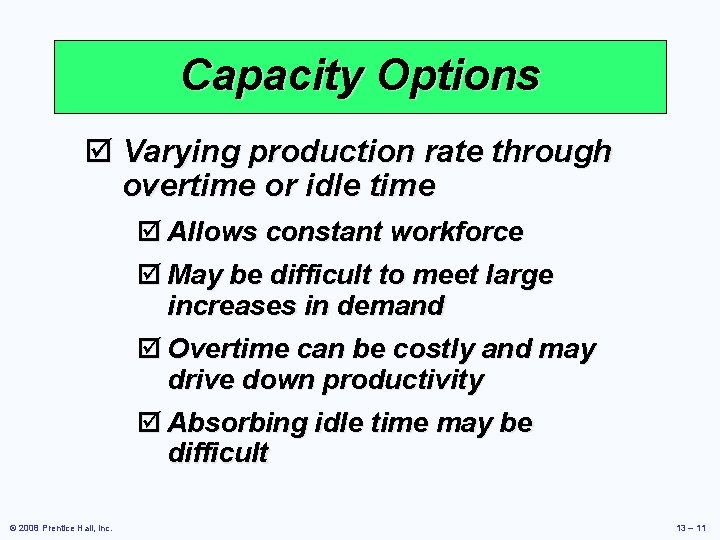 Operations Management Chapter 13 Aggregate Planning Power Point