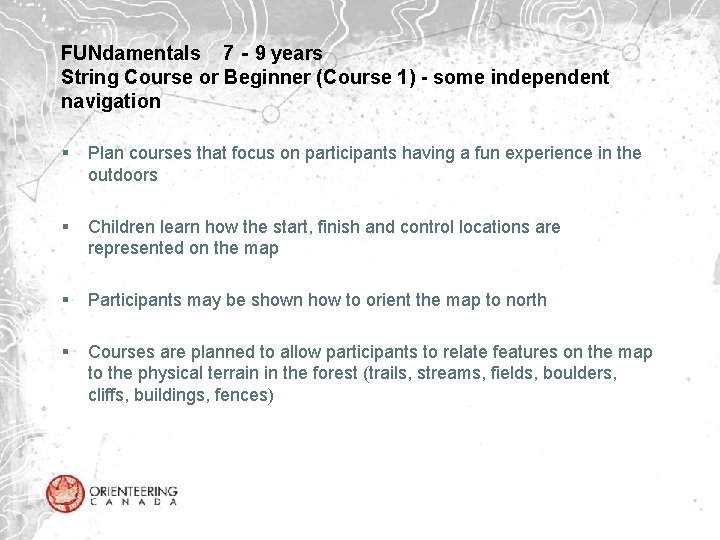 FUNdamentals 7‐ 9 years String Course or Beginner (Course 1) - some independent navigation