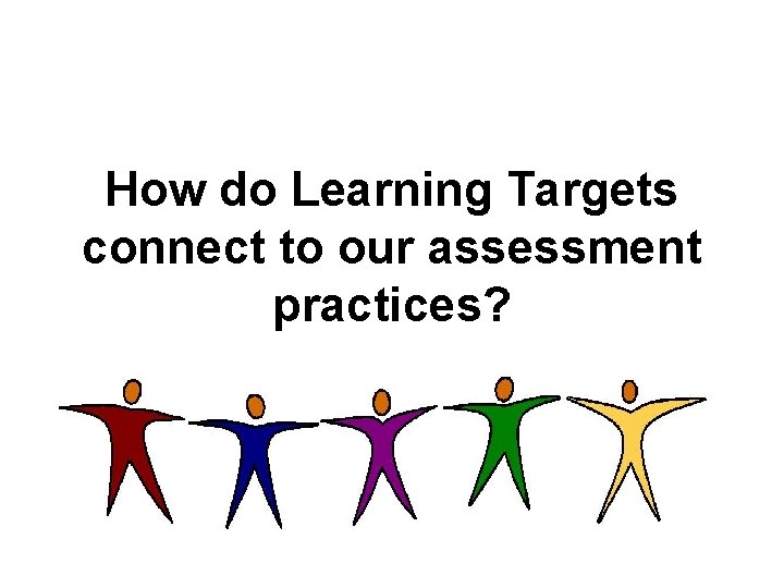 How do Learning Targets connect to our assessment practices? 