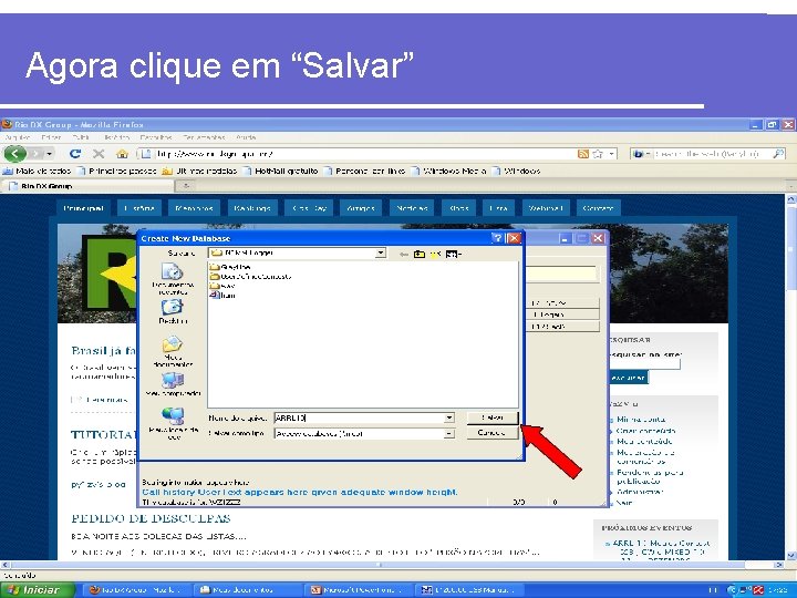 Agora clique em “Salvar” 