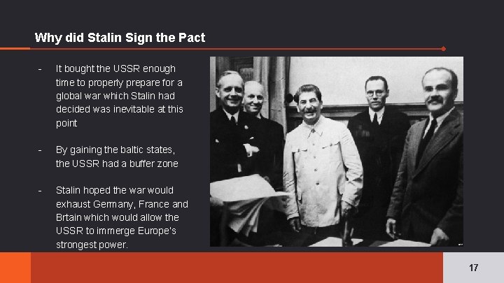 Why did Stalin Sign the Pact - It bought the USSR enough time to