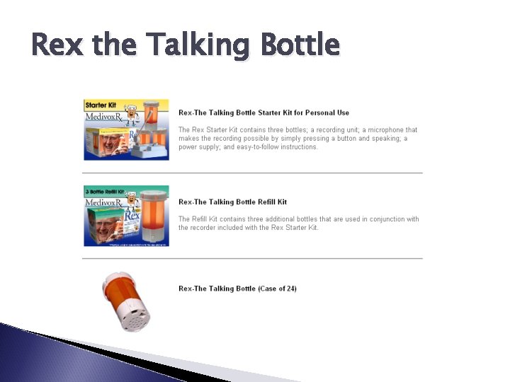 Rex the Talking Bottle 