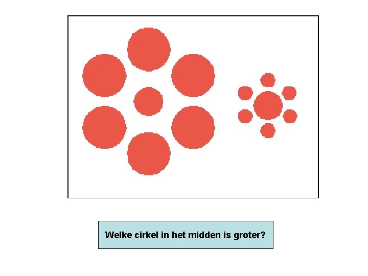 Whichcirkel circle in in het the middle Welke middenisisbigger? groter? 