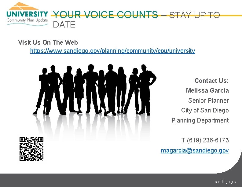 YOUR VOICE COUNTS – STAY UP TO DATE Visit Us On The Web https: