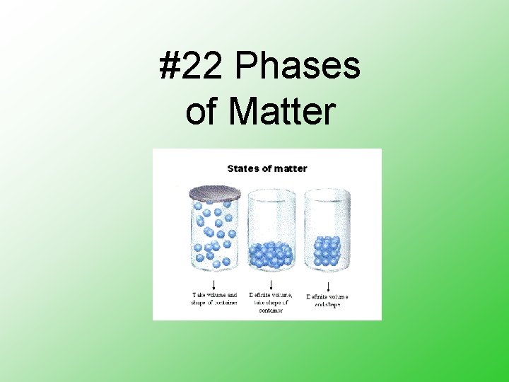 #22 Phases of Matter 