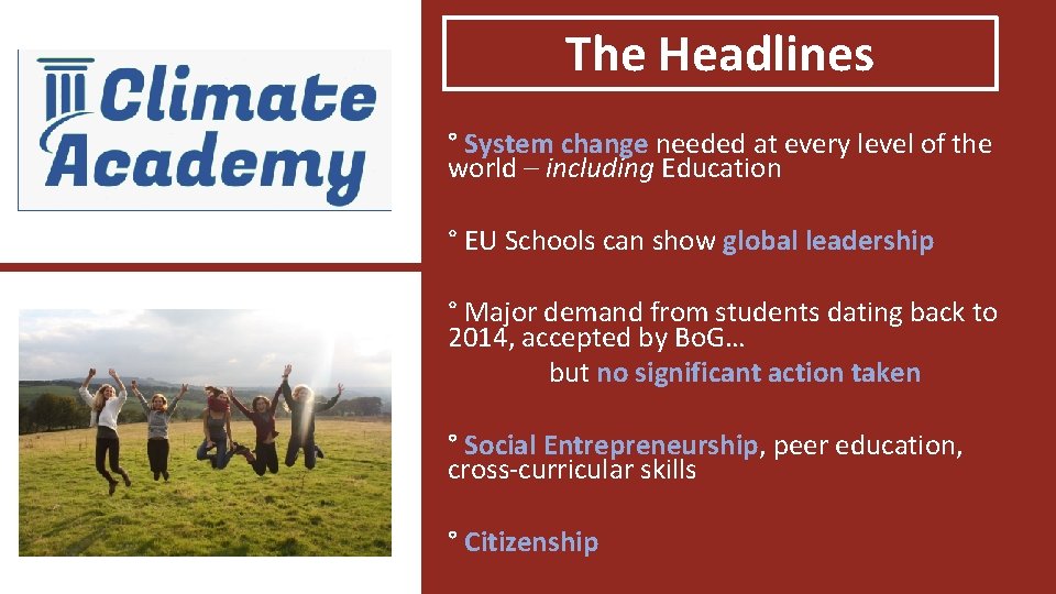 The Headlines ° System change needed at every level of the world – including The Headlines ° System change needed at every level of the world – including