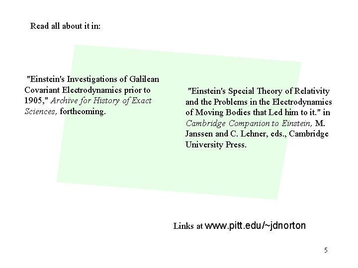 Read all about it in: "Einstein's Investigations of Galilean Covariant Electrodynamics prior to 1905,