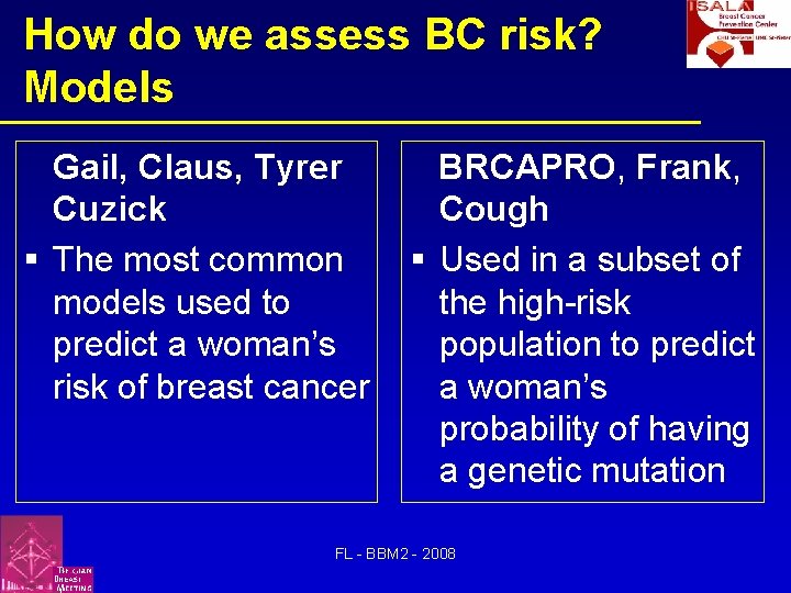 Claus Risk Model Risk Assessment and Risk Reduction in Women with