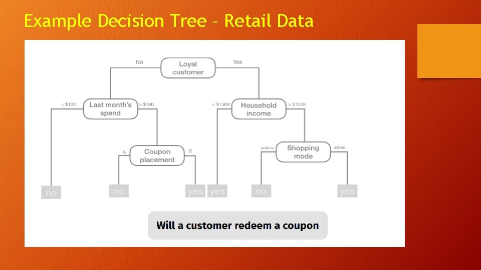 Example Decision Tree – Retail Data 