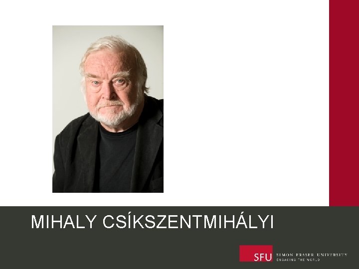 MIHALY CSÍKSZENTMIHÁLYI 