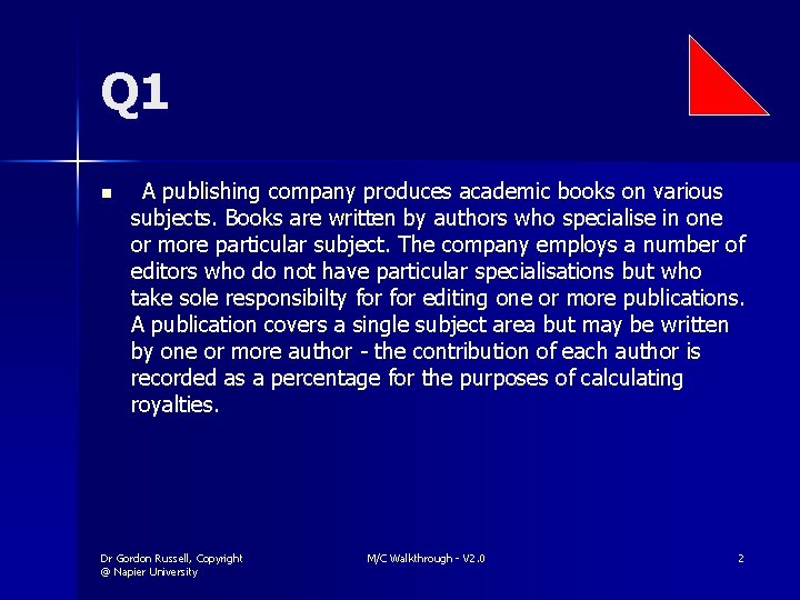 Q 1 n A publishing company produces academic books on various subjects. Books are