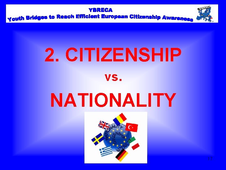 2. CITIZENSHIP vs. NATIONALITY 17 