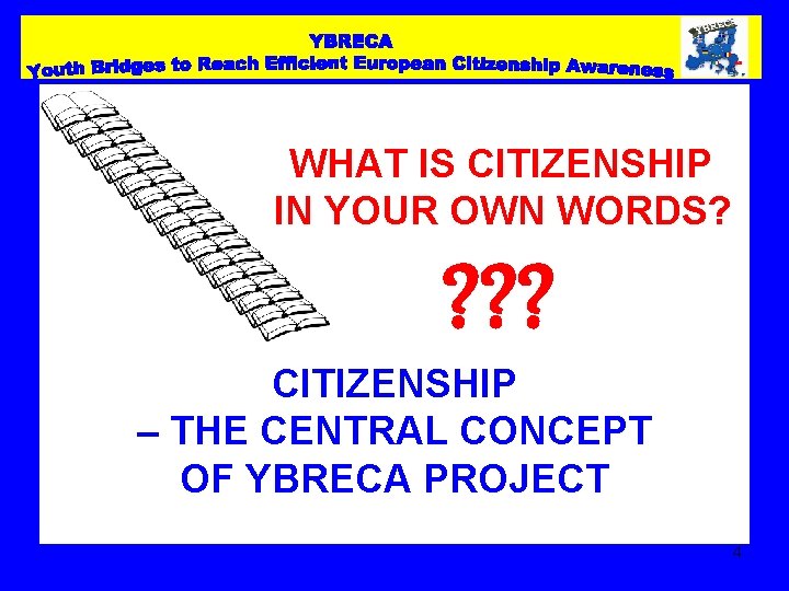 WHAT IS CITIZENSHIP IN YOUR OWN WORDS? ? ? ? CITIZENSHIP – THE CENTRAL