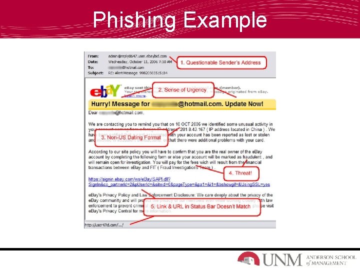 Phishing Example 