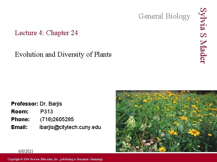 Lecture 4 Chapter 24 Evolution and Diversity of