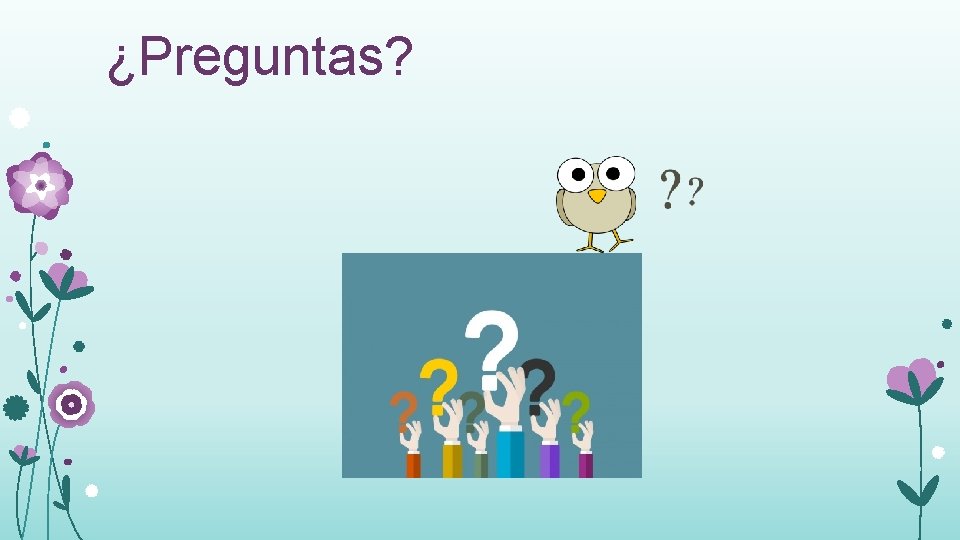 ¿Preguntas? 