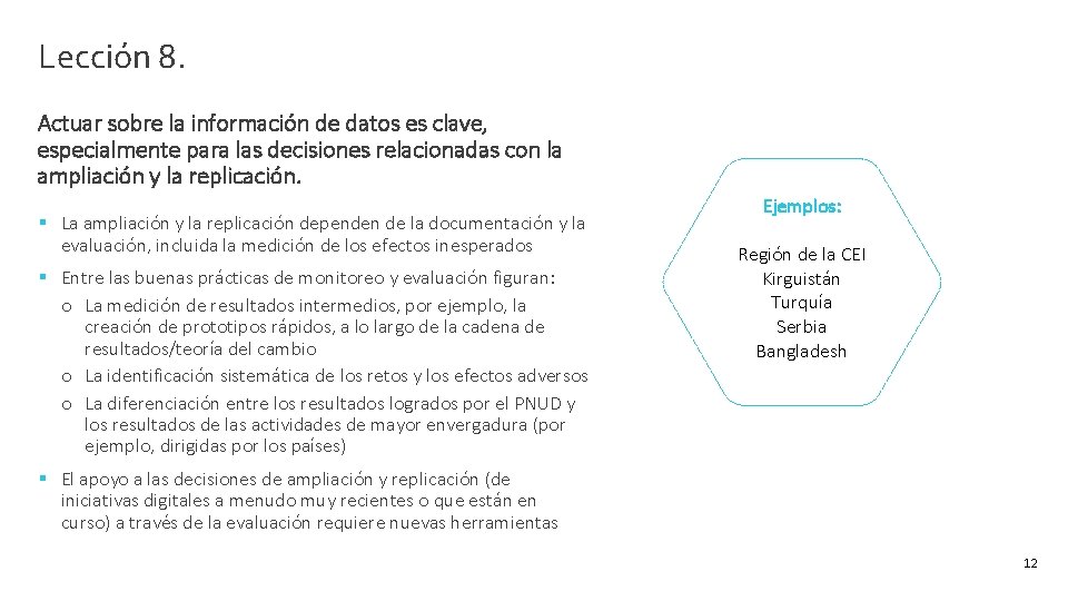 Lección 8. Actuar sobre la información de datos es clave, especialmente para las decisiones