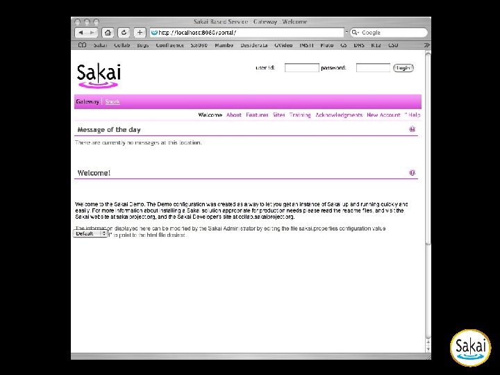 Sakai Gateway Site Sakai Gateway Site