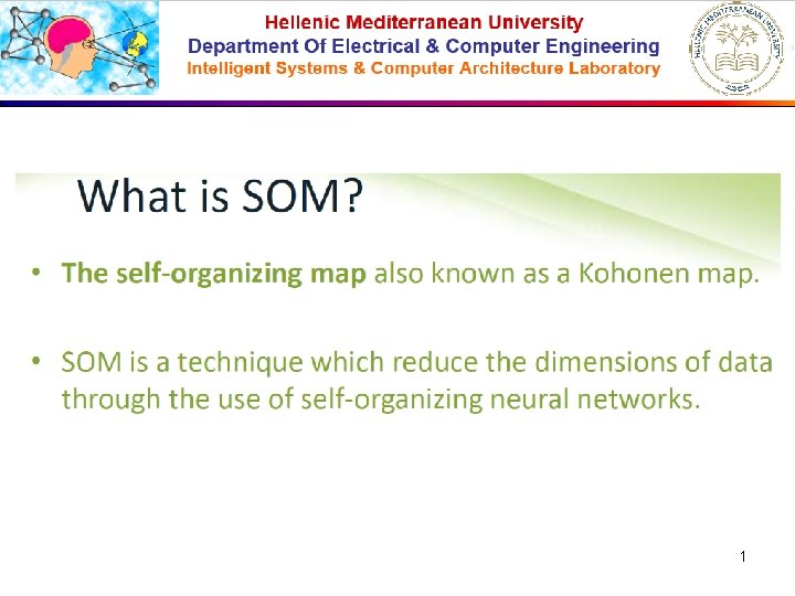 Hellenic Mediterranean University Department Of Electrical & Computer Engineering Intelligent Systems & Computer Architecture