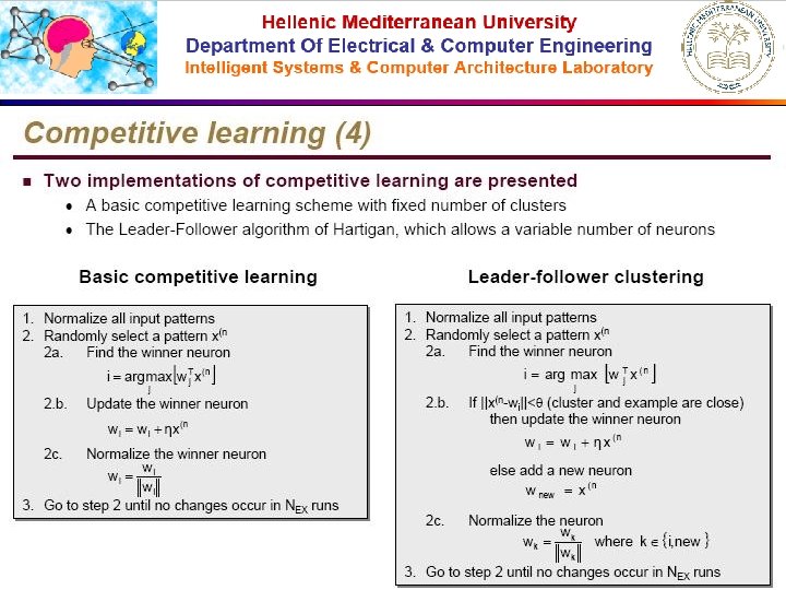 Technological Educational Institute Of Crete Department Of Applied Informatics and Multimedia Intelligent Systems Laboratory
