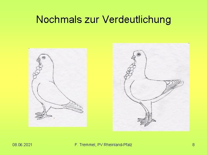 Nochmals zur Verdeutlichung 08. 06. 2021 F. Tremmel, PV Rheinland-Pfalz 8 