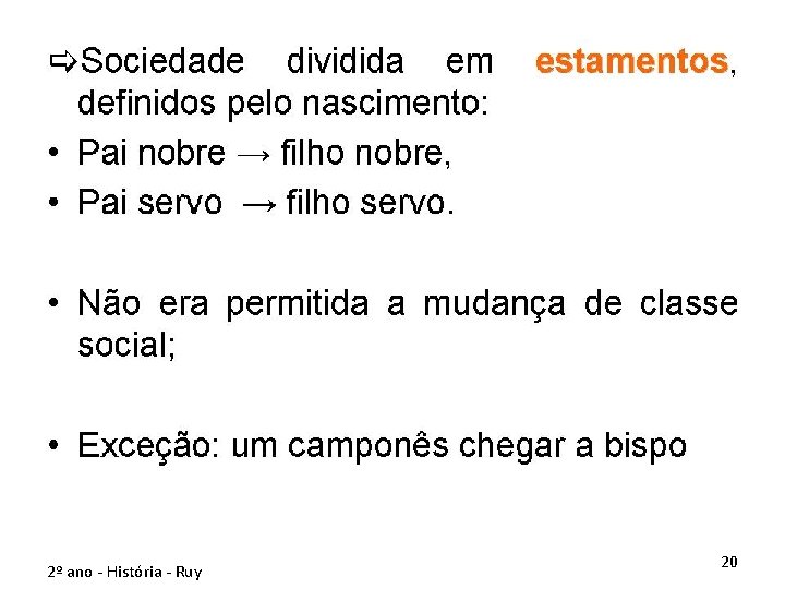 2º ano - História - Ruy 20 