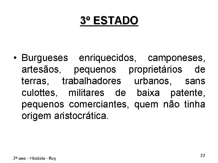 2º ano - História - Ruy 22 
