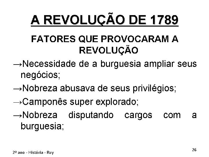 2º ano - História - Ruy 26 