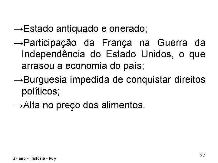 2º ano - História - Ruy 27 