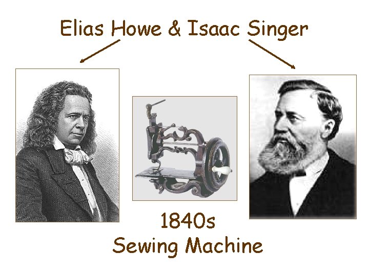 Elias Howe & Isaac Singer 1840 s Sewing Machine 