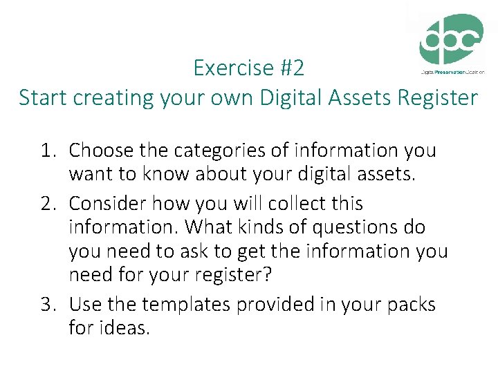 Digital Asset Registers sara org sdaythomson www