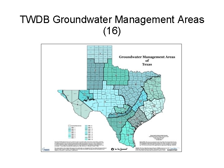 TWDB Groundwater Management Areas (16) 