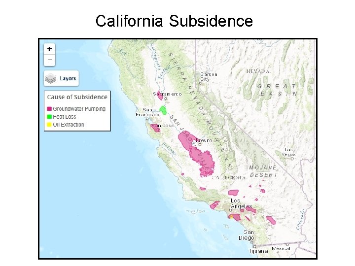 California Subsidence 